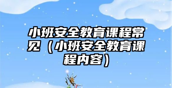 小班安全教育課程常見（小班安全教育課程內(nèi)容）