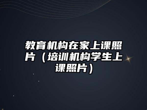 教育機構(gòu)在家上課照片（培訓機構(gòu)學生上課照片）