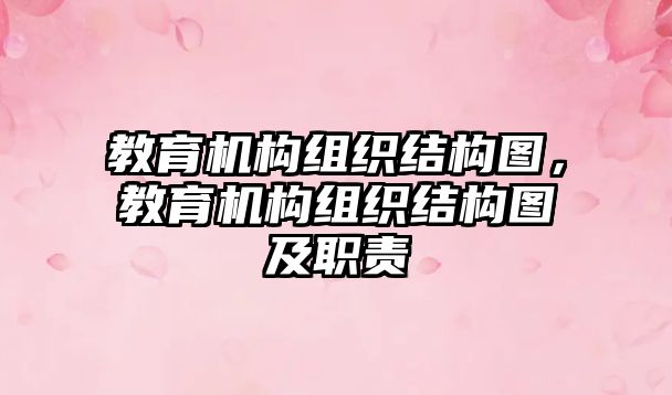 教育機(jī)構(gòu)組織結(jié)構(gòu)圖，教育機(jī)構(gòu)組織結(jié)構(gòu)圖及職責(zé)