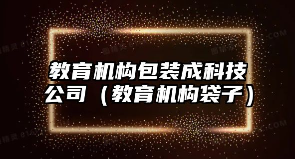 教育機構(gòu)包裝成科技公司（教育機構(gòu)袋子）