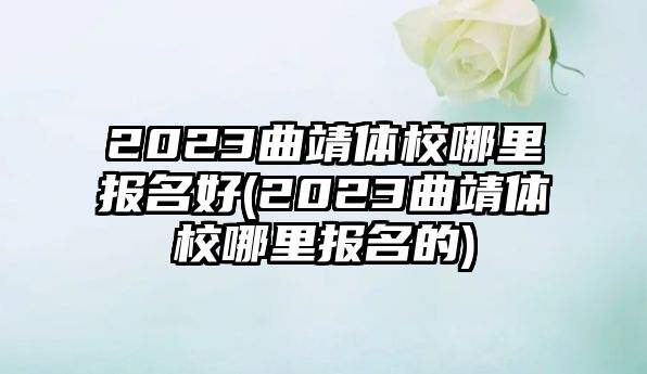 2023曲靖體校哪里報(bào)名好(2023曲靖體校哪里報(bào)名的)