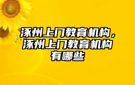 涿州上門教育機構(gòu)，涿州上門教育機構(gòu)有哪些