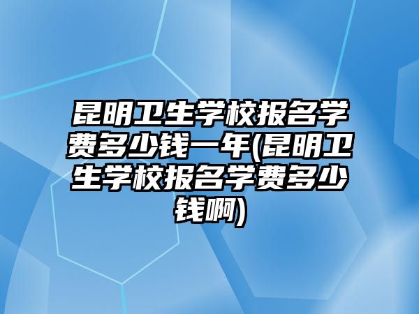 昆明衛(wèi)生學(xué)校報(bào)名學(xué)費(fèi)多少錢一年(昆明衛(wèi)生學(xué)校報(bào)名學(xué)費(fèi)多少錢啊)