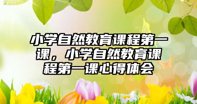 小學(xué)自然教育課程第一課，小學(xué)自然教育課程第一課心得體會