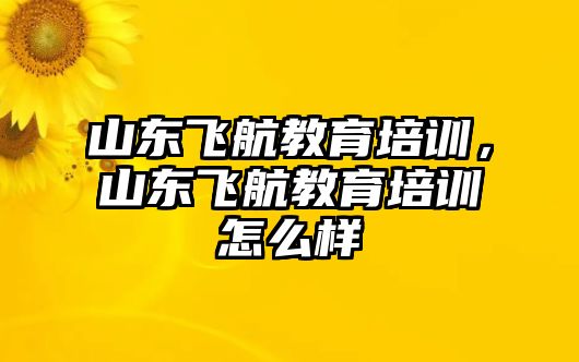 山東飛航教育培訓(xùn)，山東飛航教育培訓(xùn)怎么樣