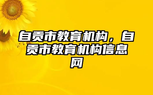 自貢市教育機(jī)構(gòu)，自貢市教育機(jī)構(gòu)信息網(wǎng)