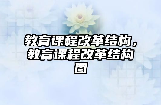 教育課程改革結構，教育課程改革結構圖