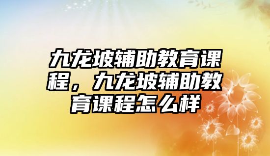 九龍坡輔助教育課程，九龍坡輔助教育課程怎么樣