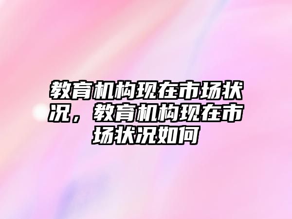 教育機構現(xiàn)在市場狀況，教育機構現(xiàn)在市場狀況如何