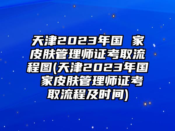 天津2023年國 家皮膚管理師證考取流程圖(天津2023年國 家皮膚管理師證考取流程及時間)