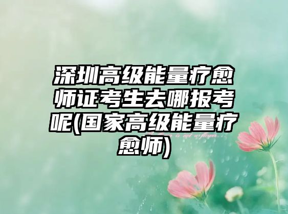 深圳高級能量療愈師證考生去哪報(bào)考呢(國家高級能量療愈師)