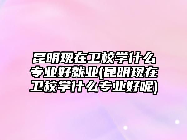 昆明現(xiàn)在衛(wèi)校學(xué)什么專業(yè)好就業(yè)(昆明現(xiàn)在衛(wèi)校學(xué)什么專業(yè)好呢)