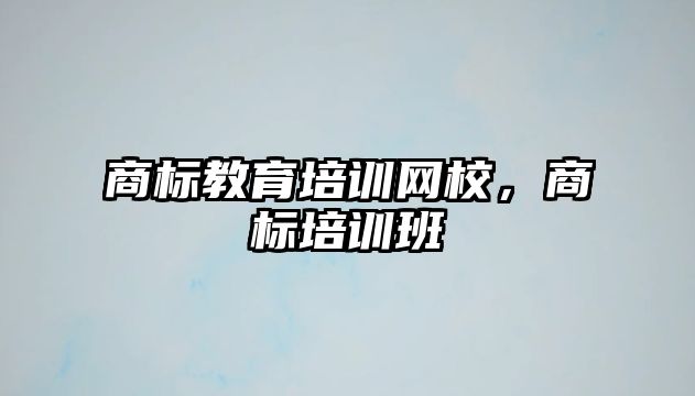 商標(biāo)教育培訓(xùn)網(wǎng)校，商標(biāo)培訓(xùn)班