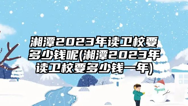 湘潭2023年讀衛(wèi)校要多少錢呢(湘潭2023年讀衛(wèi)校要多少錢一年)