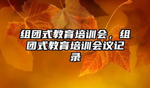 組團(tuán)式教育培訓(xùn)會，組團(tuán)式教育培訓(xùn)會議記錄