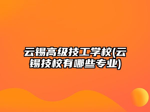 云錫高級技工學(xué)校(云錫技校有哪些專業(yè))