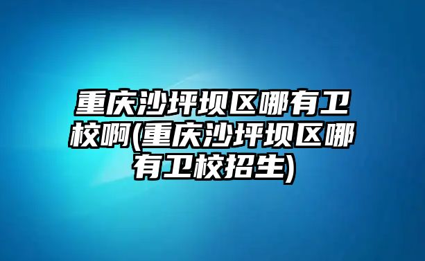 重慶沙坪壩區(qū)哪有衛(wèi)校啊(重慶沙坪壩區(qū)哪有衛(wèi)校招生)