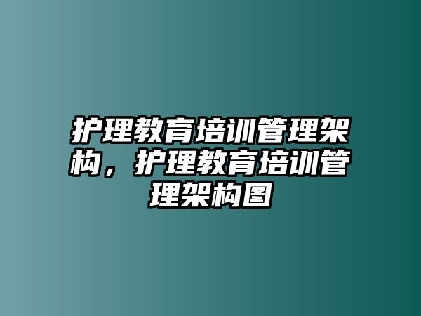 護(hù)理教育培訓(xùn)管理架構(gòu)，護(hù)理教育培訓(xùn)管理架構(gòu)圖