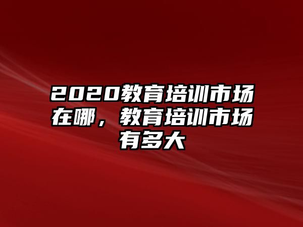 2020教育培訓市場在哪，教育培訓市場有多大