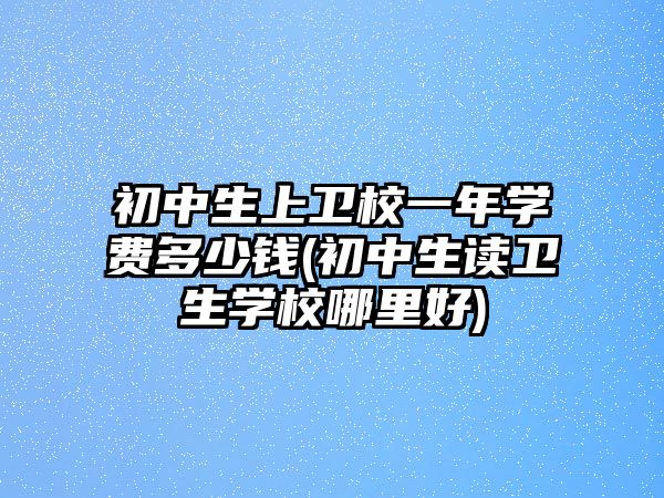 初中生上衛(wèi)校一年學(xué)費(fèi)多少錢(初中生讀衛(wèi)生學(xué)校哪里好)