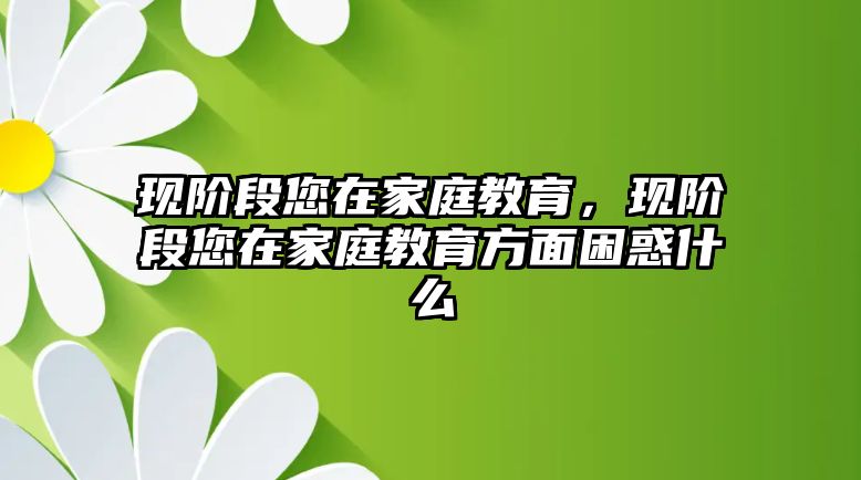 現(xiàn)階段您在家庭教育，現(xiàn)階段您在家庭教育方面困惑什么