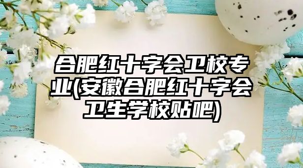 合肥紅十字會衛(wèi)校專業(yè)(安徽合肥紅十字會衛(wèi)生學(xué)校貼吧)