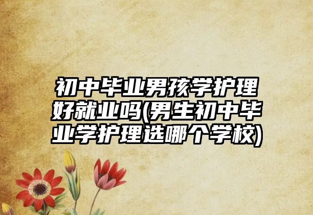 初中畢業(yè)男孩學(xué)護(hù)理好就業(yè)嗎(男生初中畢業(yè)學(xué)護(hù)理選哪個學(xué)校)