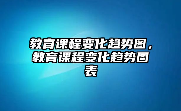 教育課程變化趨勢(shì)圖，教育課程變化趨勢(shì)圖表