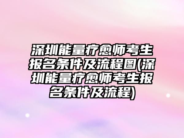 深圳能量療愈師考生報(bào)名條件及流程圖(深圳能量療愈師考生報(bào)名條件及流程)