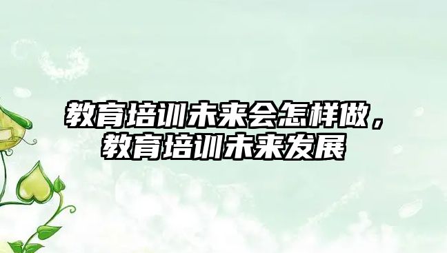 教育培訓(xùn)未來(lái)會(huì)怎樣做，教育培訓(xùn)未來(lái)發(fā)展