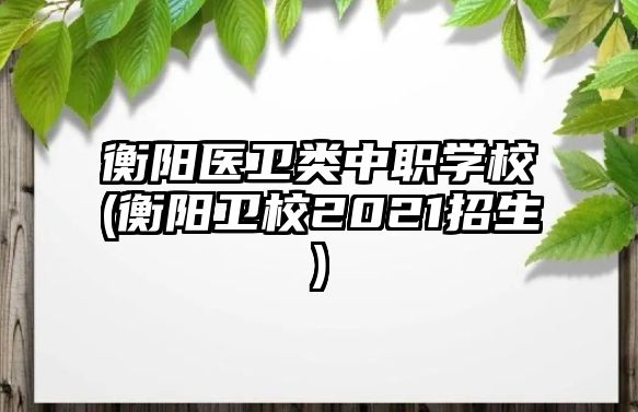 衡陽醫(yī)衛(wèi)類中職學(xué)校(衡陽衛(wèi)校2021招生)