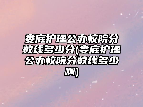 婁底護(hù)理公辦校院分?jǐn)?shù)線多少分(婁底護(hù)理公辦校院分?jǐn)?shù)線多少啊)