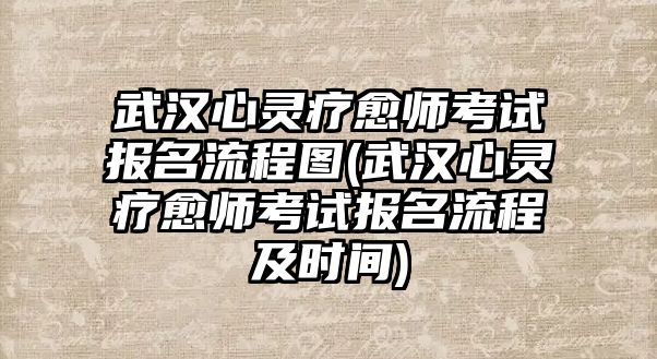 武漢心靈療愈師考試報(bào)名流程圖(武漢心靈療愈師考試報(bào)名流程及時(shí)間)