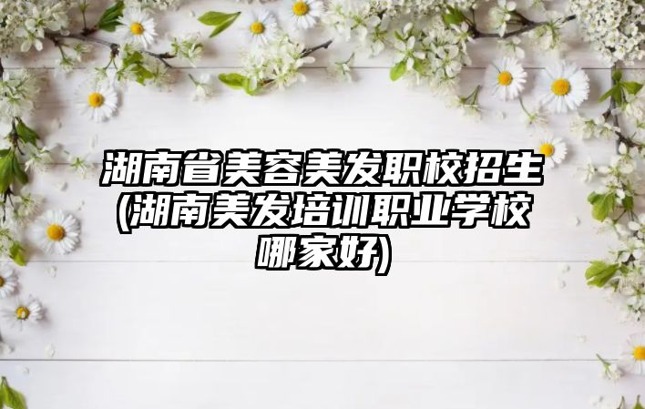 湖南省美容美發(fā)職校招生(湖南美發(fā)培訓(xùn)職業(yè)學(xué)校哪家好)