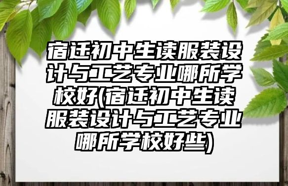 宿遷初中生讀服裝設(shè)計(jì)與工藝專業(yè)哪所學(xué)校好(宿遷初中生讀服裝設(shè)計(jì)與工藝專業(yè)哪所學(xué)校好些)