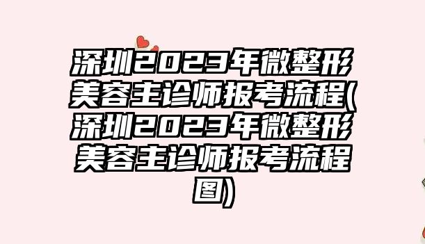 深圳2023年微整形美容主診師報(bào)考流程(深圳2023年微整形美容主診師報(bào)考流程圖)