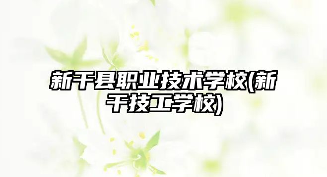 新干縣職業(yè)技術學校(新干技工學校)