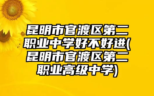 昆明市官渡區(qū)第二職業(yè)中學(xué)好不好進(jìn)(昆明市官渡區(qū)第二職業(yè)高級(jí)中學(xué))