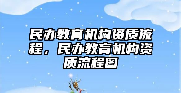 民辦教育機構資質流程，民辦教育機構資質流程圖