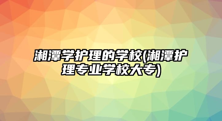 湘潭學護理的學校(湘潭護理專業(yè)學校大專)