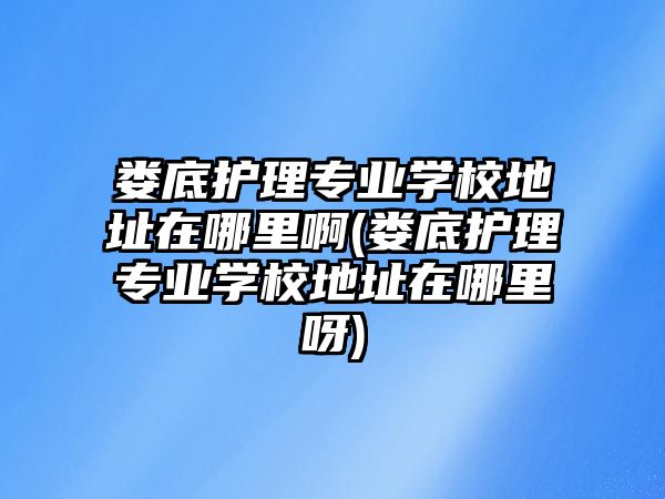 婁底護理專業(yè)學(xué)校地址在哪里啊(婁底護理專業(yè)學(xué)校地址在哪里呀)