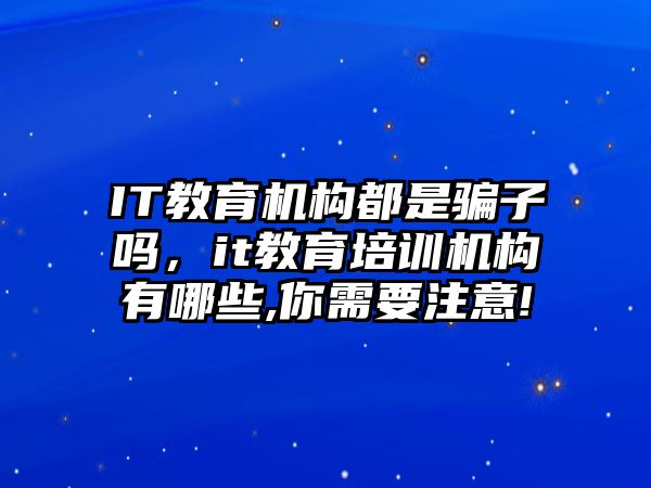 IT教育機(jī)構(gòu)都是騙子嗎，it教育培訓(xùn)機(jī)構(gòu)有哪些,你需要注意!