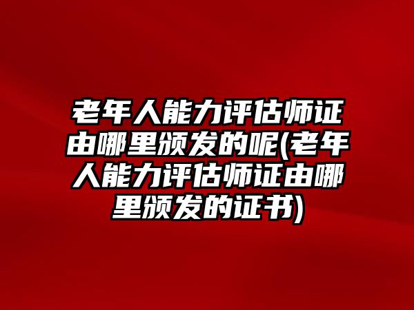 老年人能力評(píng)估師證由哪里頒發(fā)的呢(老年人能力評(píng)估師證由哪里頒發(fā)的證書(shū))