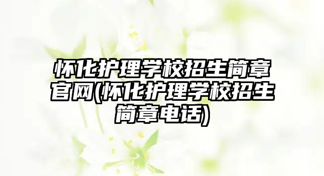 懷化護理學(xué)校招生簡章官網(wǎng)(懷化護理學(xué)校招生簡章電話)