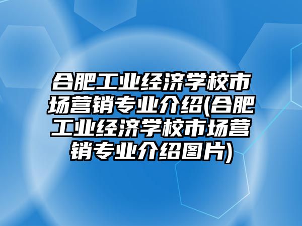 合肥工業(yè)經(jīng)濟學校市場營銷專業(yè)介紹(合肥工業(yè)經(jīng)濟學校市場營銷專業(yè)介紹圖片)