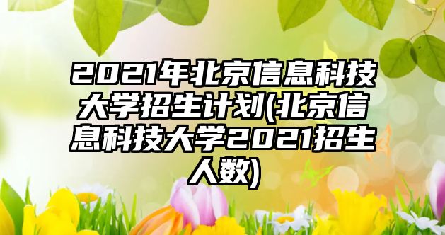 2021年北京信息科技大學(xué)招生計(jì)劃(北京信息科技大學(xué)2021招生人數(shù))