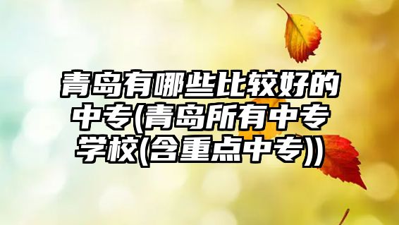 青島有哪些比較好的中專(青島所有中專學校(含重點中專))