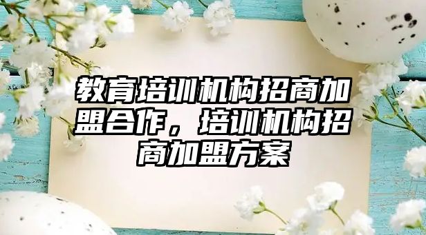 教育培訓機構招商加盟合作，培訓機構招商加盟方案