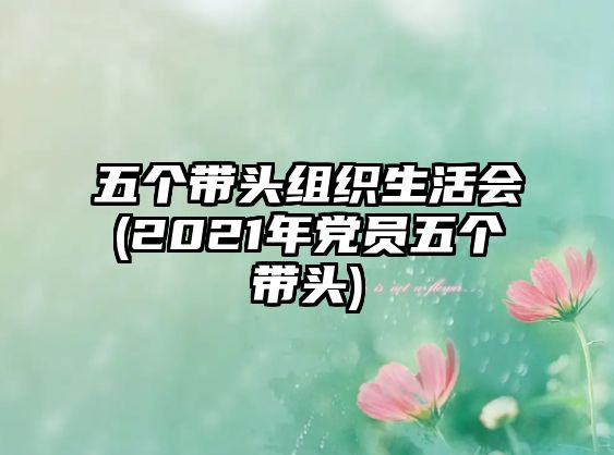 五個(gè)帶頭組織生活會(huì)(2021年黨員五個(gè)帶頭)