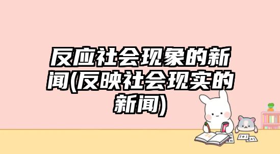 反應(yīng)社會(huì)現(xiàn)象的新聞(反映社會(huì)現(xiàn)實(shí)的新聞)